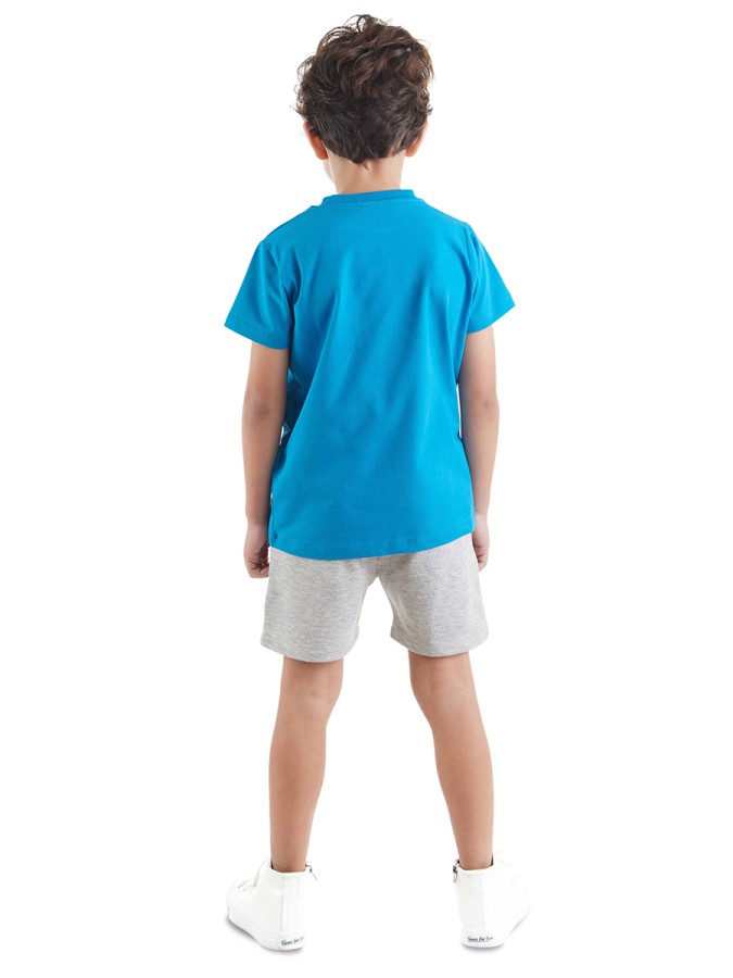 Robot Erkek Çocuk T-shirt Şort Takım MSHB&G