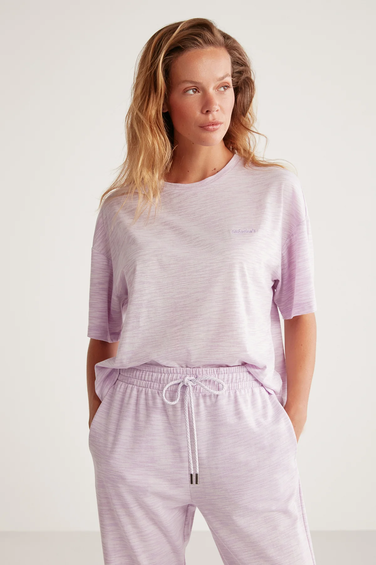 Catherine's Yumuşak Dokulu Kadın Pijama Takımı