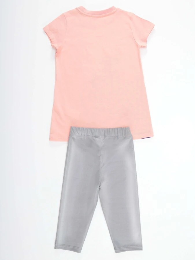 Leopar Kız Çocuk Tunik Tayt Takım MSHB&G