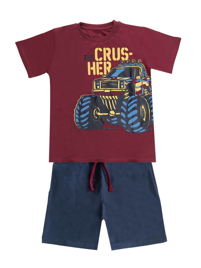 Crusher Erkek Çocuk T-shirt Şort Takım MSHB&G