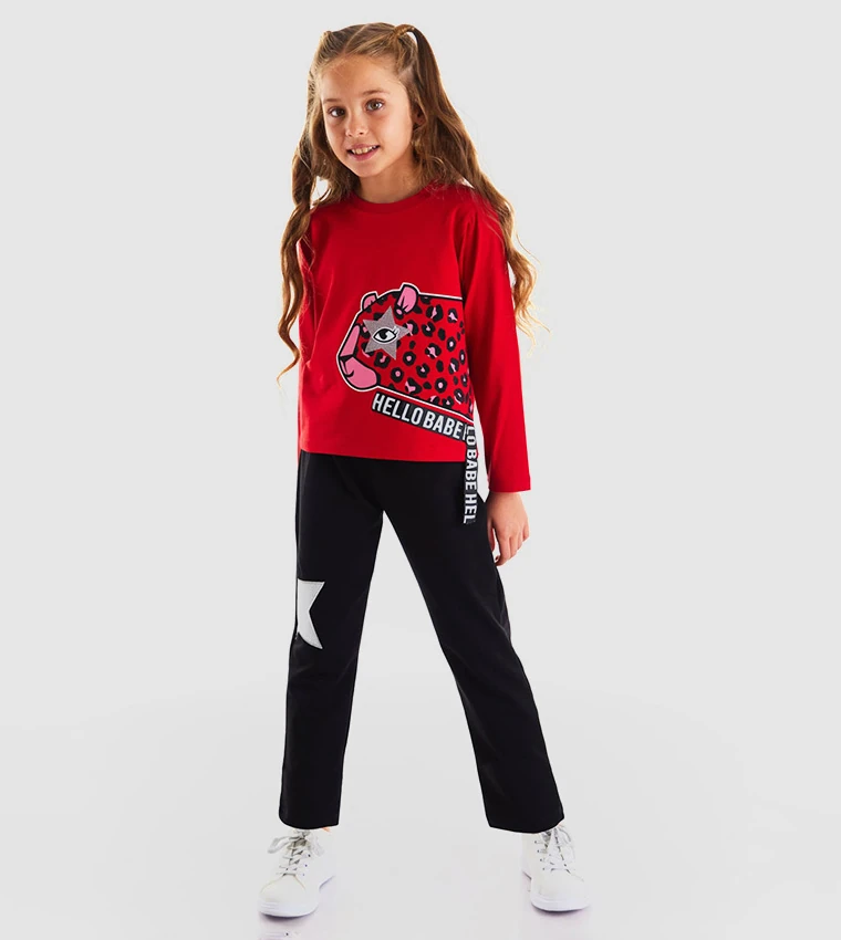 Deno kids Hello Babe Eşofman Takımı 