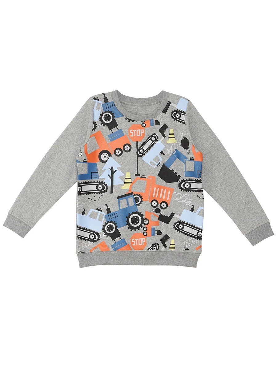 Deno Kids Sevimli Arabalar Erkek Çocuk Uzun Kollu Sweatshirt