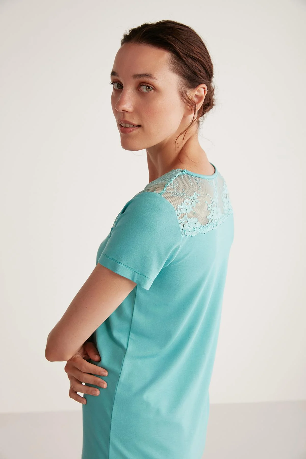 Catherine's Yumuşak Dokulu Kadın Pijama Takımı