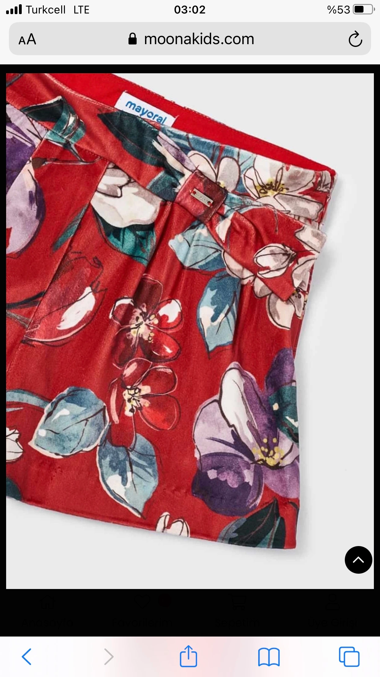 Mayoral Kadife Şort