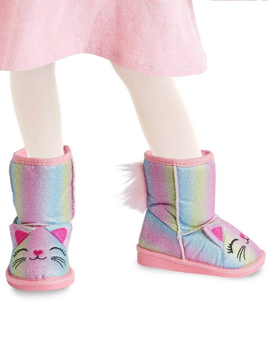 Deno Kids Kedi Renkli Simli Kız Çocuk Bot