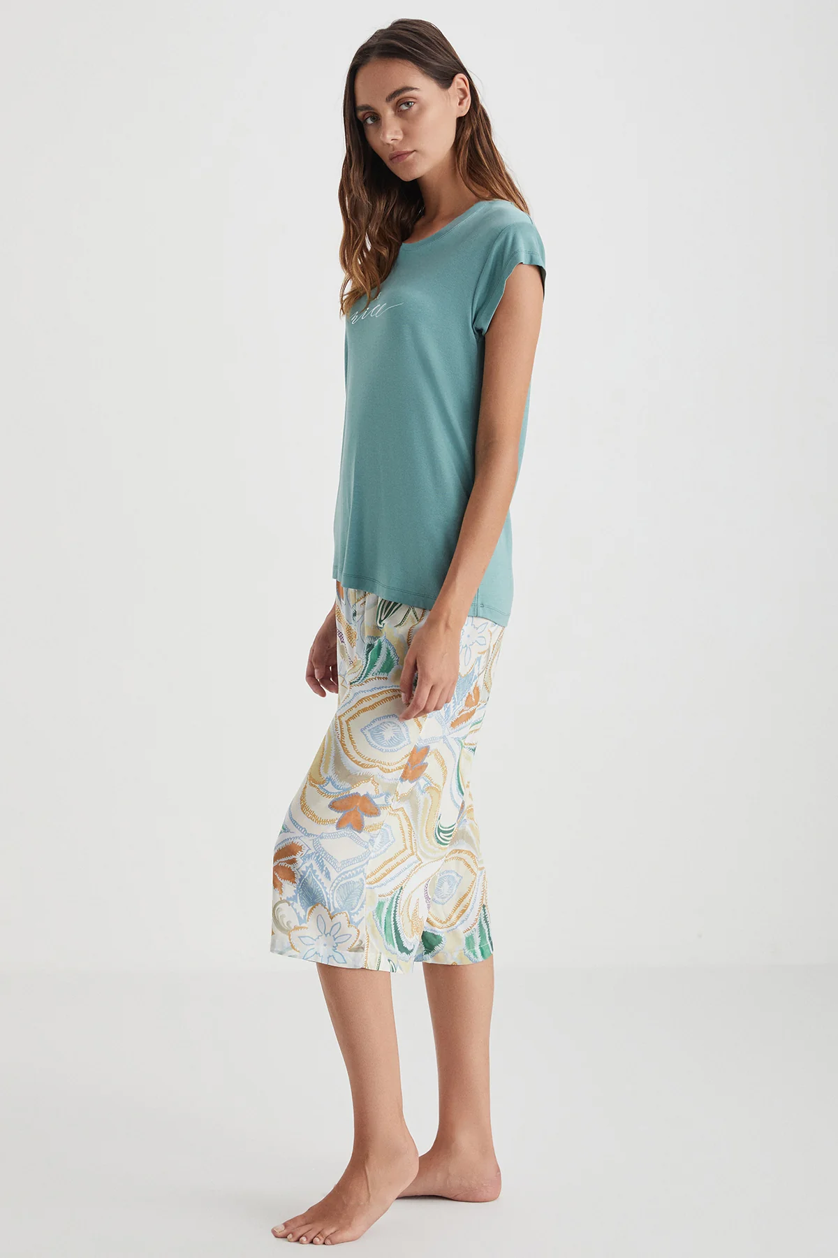 Catherine's Yumuşak Dokulu Kadın Kaprili Takım