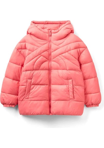 United Colors Of Benetton Çocuk Unisex Kapüşonlu Mont 2VBSCN03L