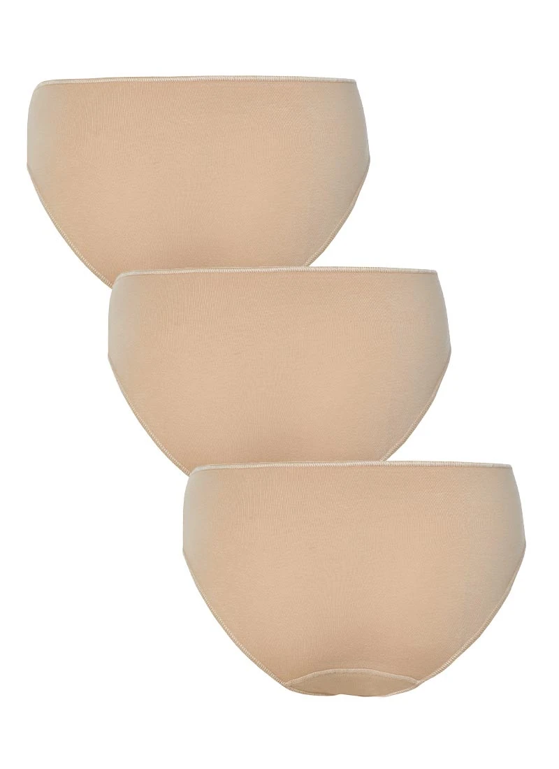 Blackspade Kadın Slip Külot 3'lü Paket Essential 1574 - Ten