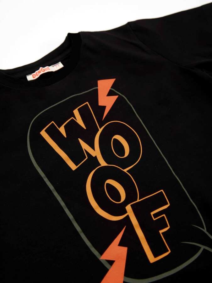 Woof Erkek Çocuk T-shirt Kapri Şort Takım Denokids