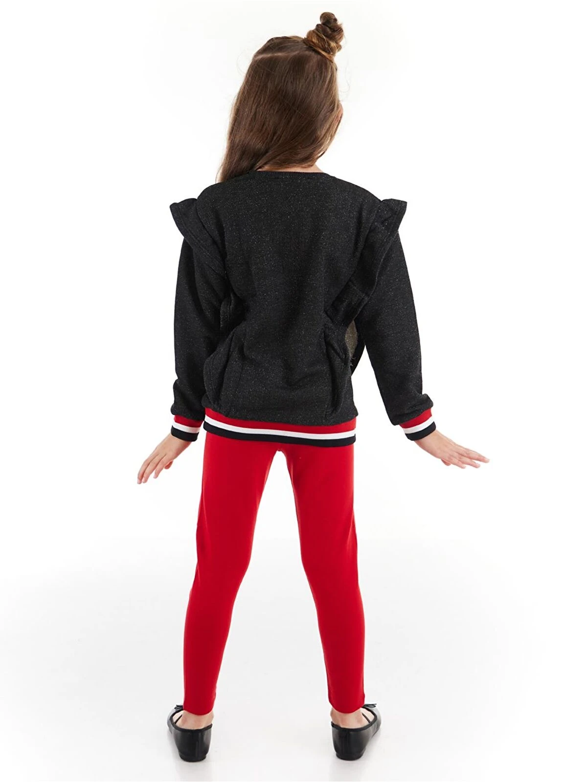 Deno Kids Karışık Simli Kız Tunik Takım