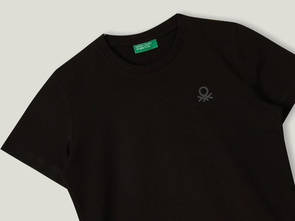 Benetton Erkek Çocuk Siyah T-shirt