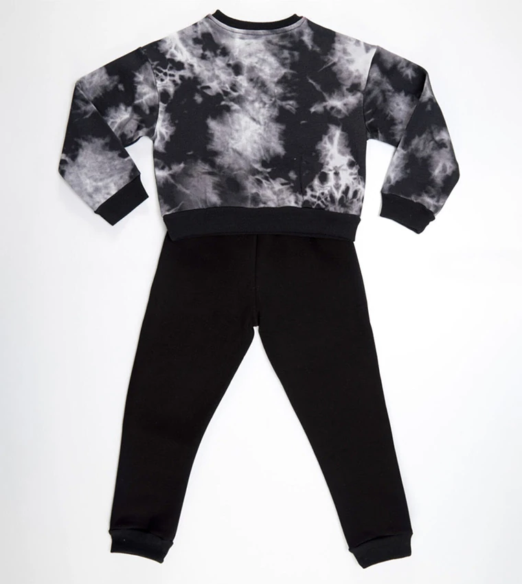 Deno Kids Retro Batik Kız Eşofman Takım