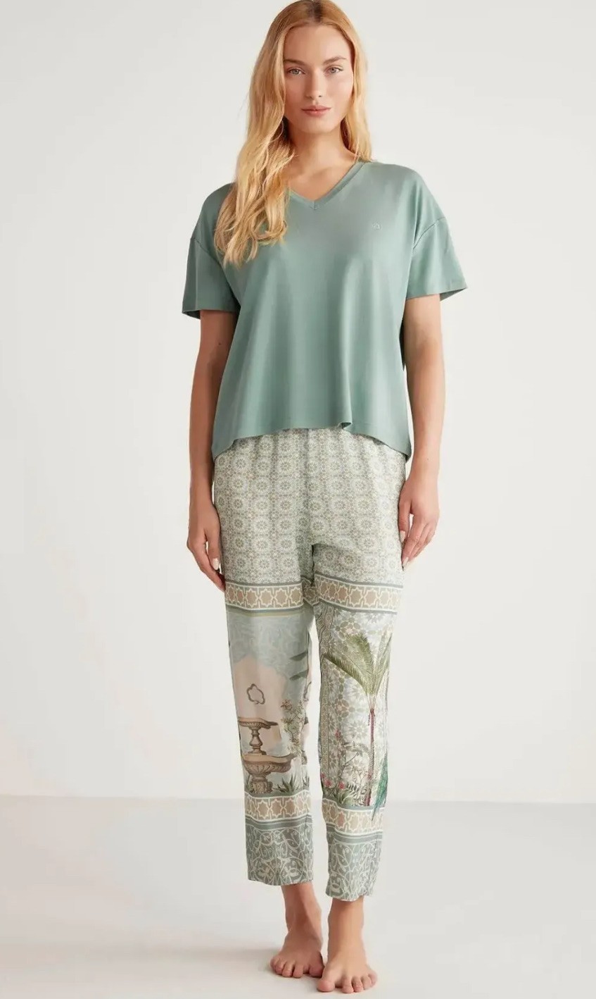 Yumuşak Dokulu Pijama Takım