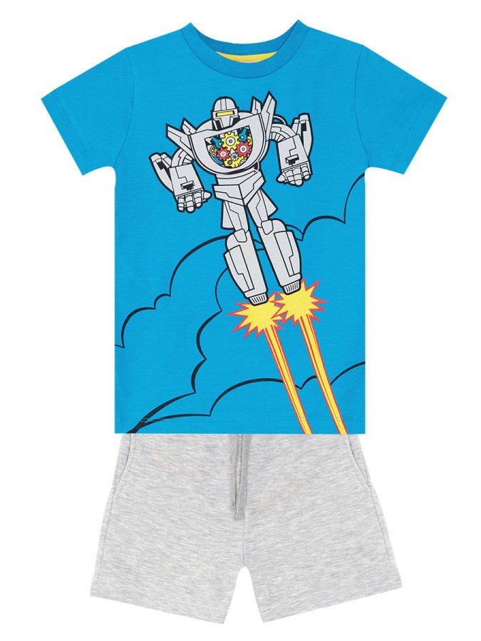 Robot Erkek Çocuk T-shirt Şort Takım MSHB&G