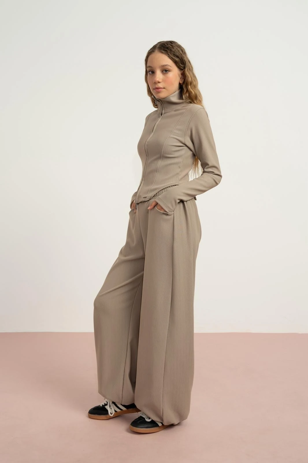 Loco Loco Taba Fermuarlı Kız Takım