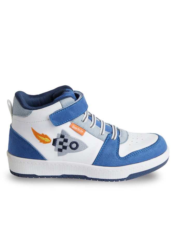 Roket Erkek Çocuk Beyaz Sneakers Spor Ayakkabı Denokids