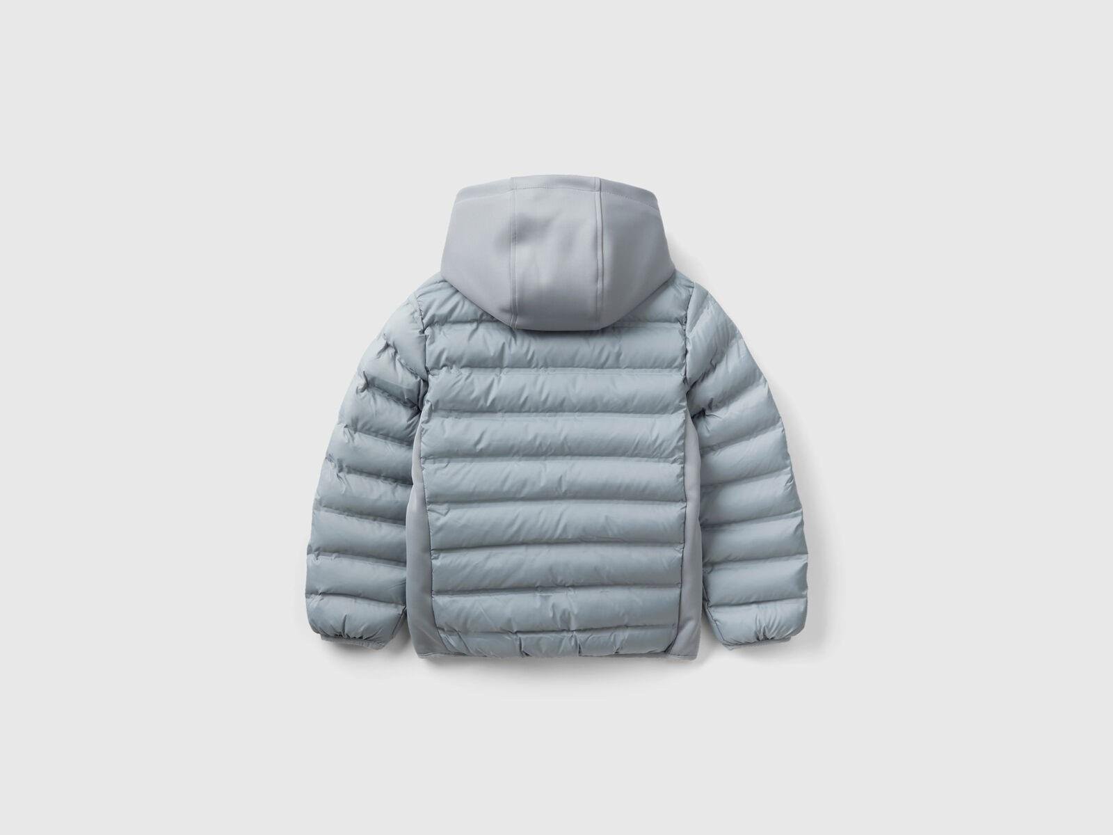 United Colors of Benetton Erkek Çocuk Gri Dalgıç Kumaşlı Mont BNT-B