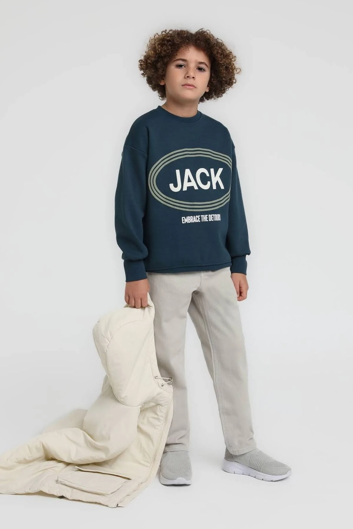 Jacklions 4-14 Yaş Embrace Detours Erkek Çocuk Sweat-Petrol