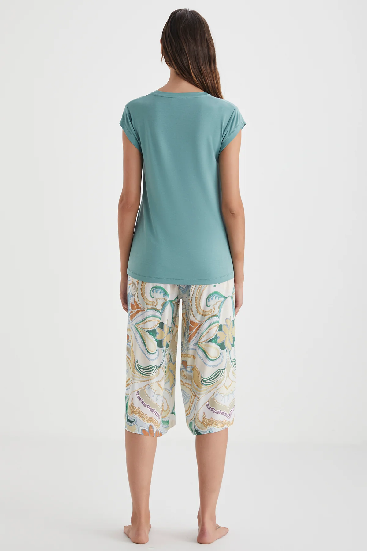 Catherine's Yumuşak Dokulu Kadın Kaprili Takım