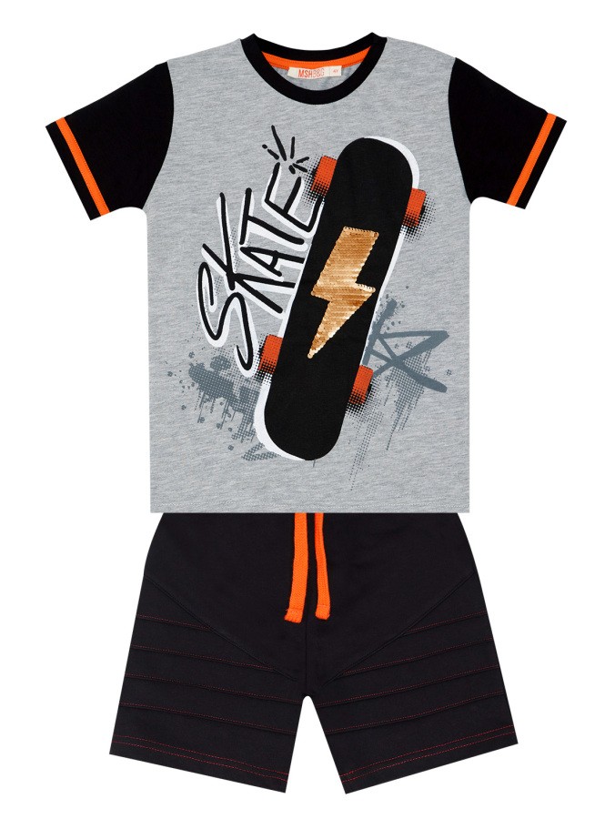 Thunder Skate Erkek Çocuk T-shirt Şort Takım MSHB&G