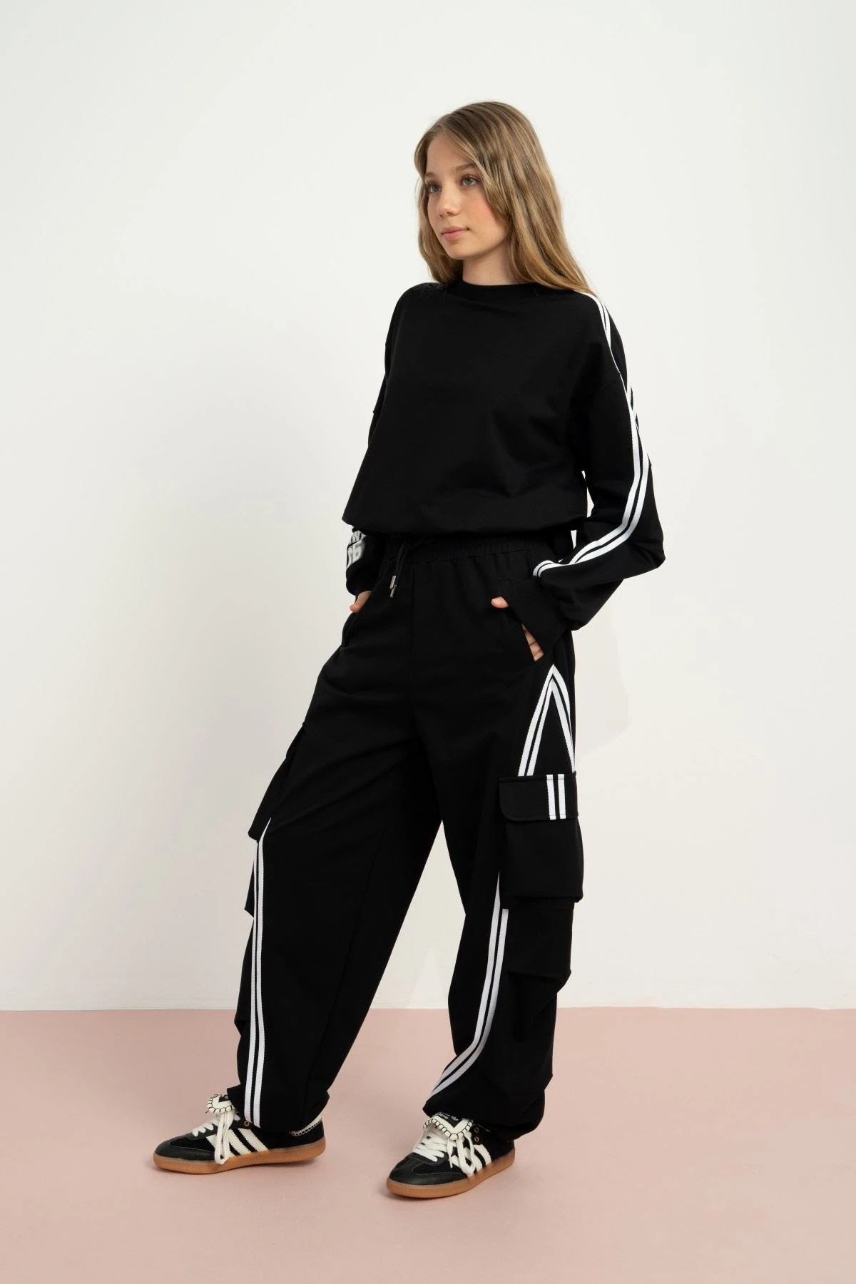 Loco Loco Uniwear Luna Kız Çocuk Takım-Siyah