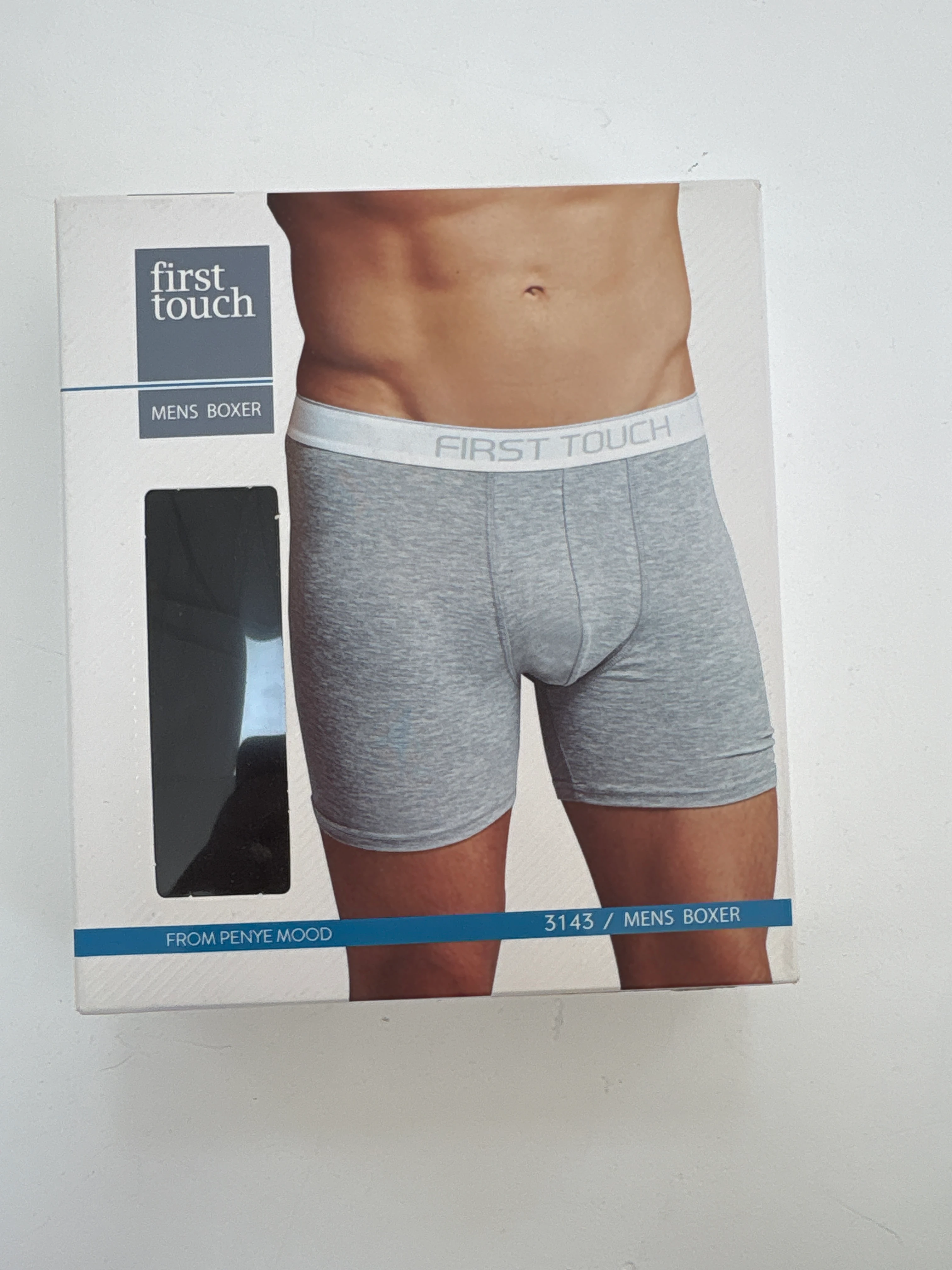 First Touch Erkek Uzun Boxer Siyah