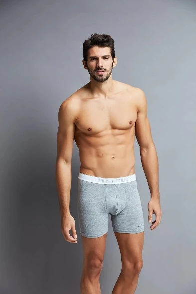 First Touch Erkek Uzun Boxer Siyah