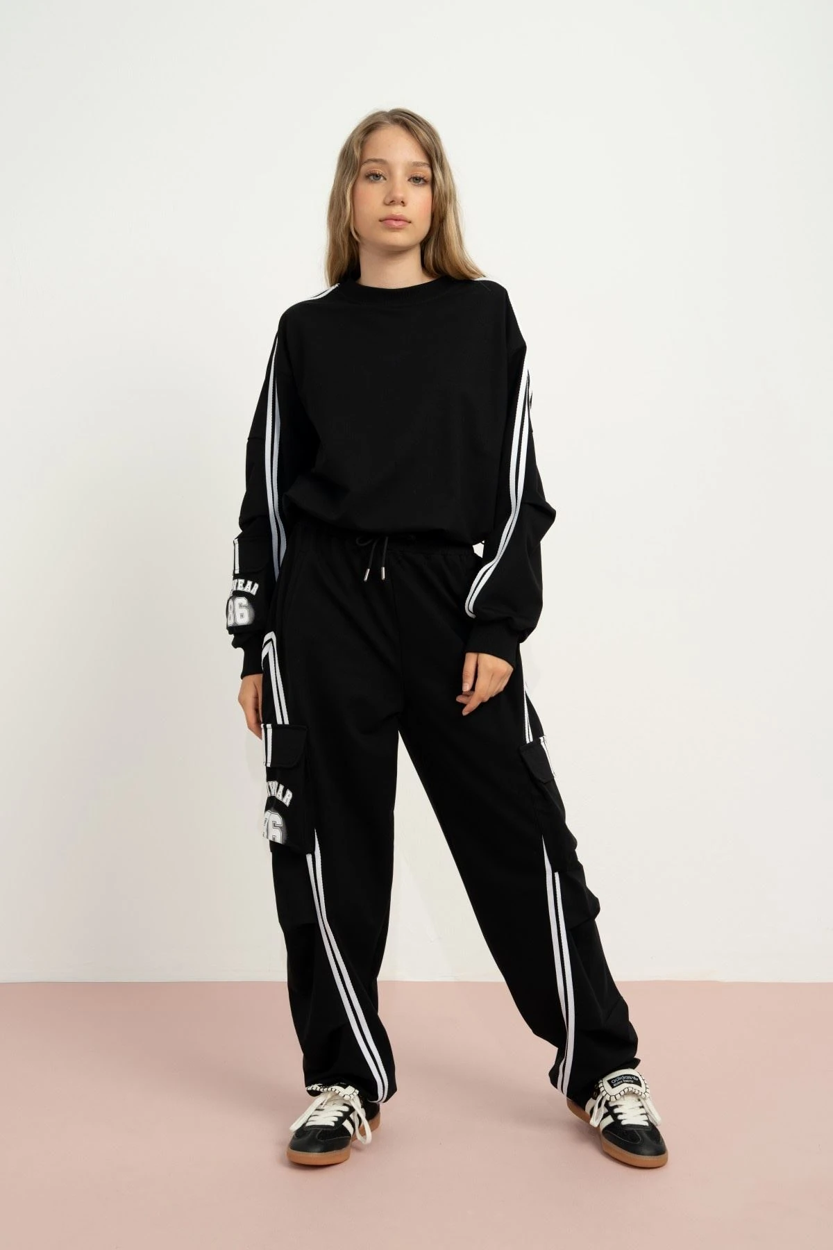 Loco Loco Uniwear Luna Kız Çocuk Takım-Siyah