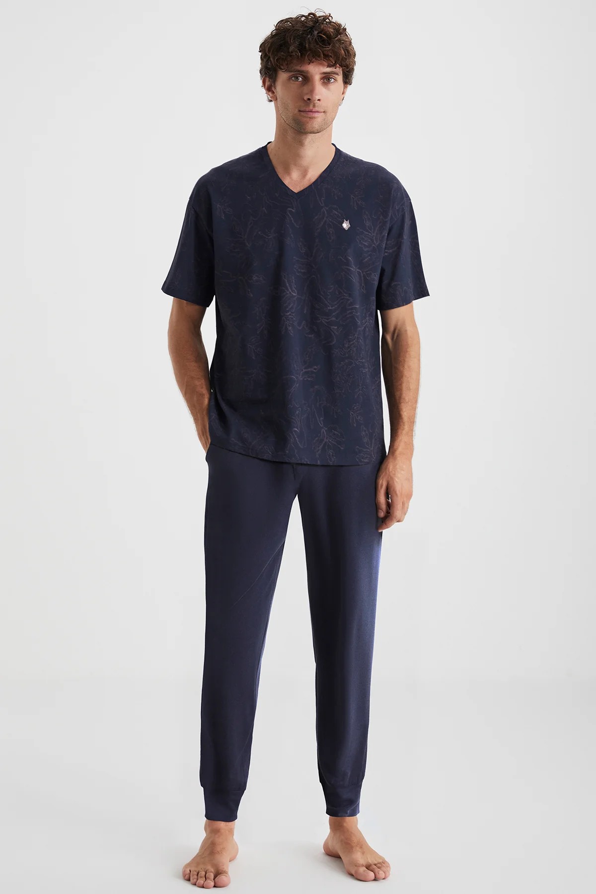 Yumuşak dokulu pijama takımı