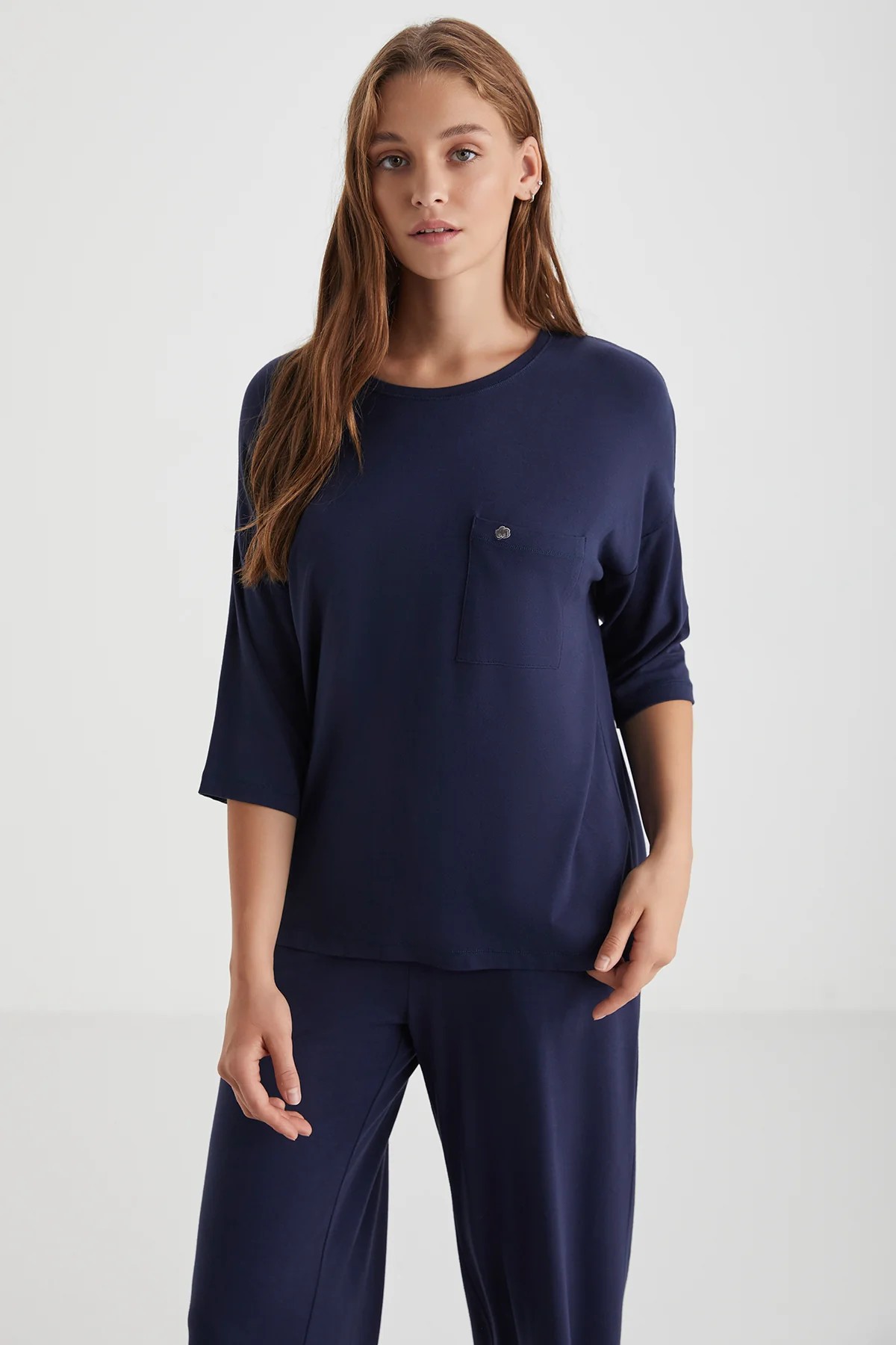 Yumuşak dokulu pijama takımı
