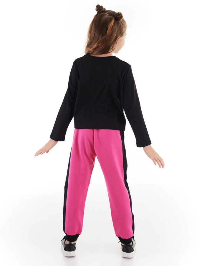 Deno Kids Rock And Bunny Kız Çocuk T-shirt Pantolon Takım