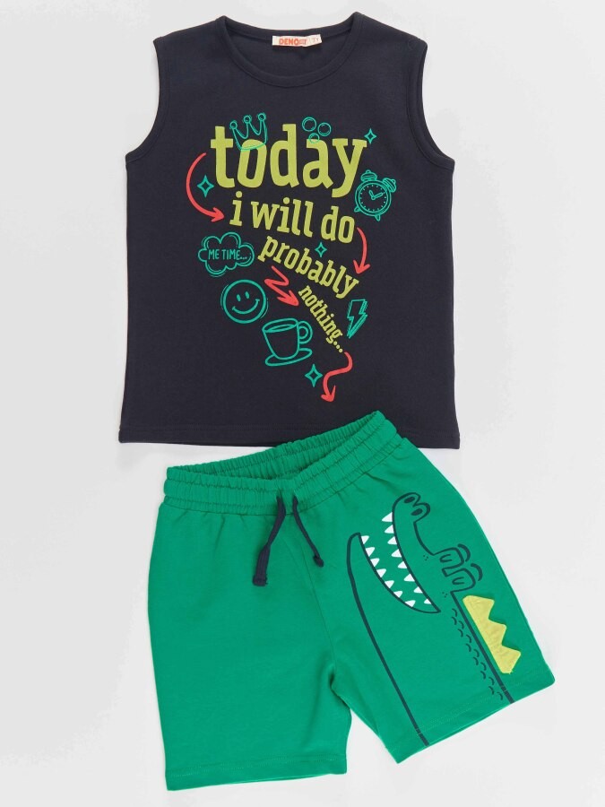 Today Erkek Çocuk T-shirt Şort Takım Denokids