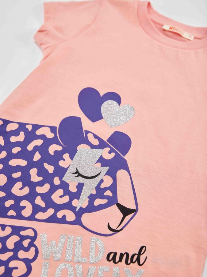 Leopar Kız Çocuk Tunik Tayt Takım MSHB&G