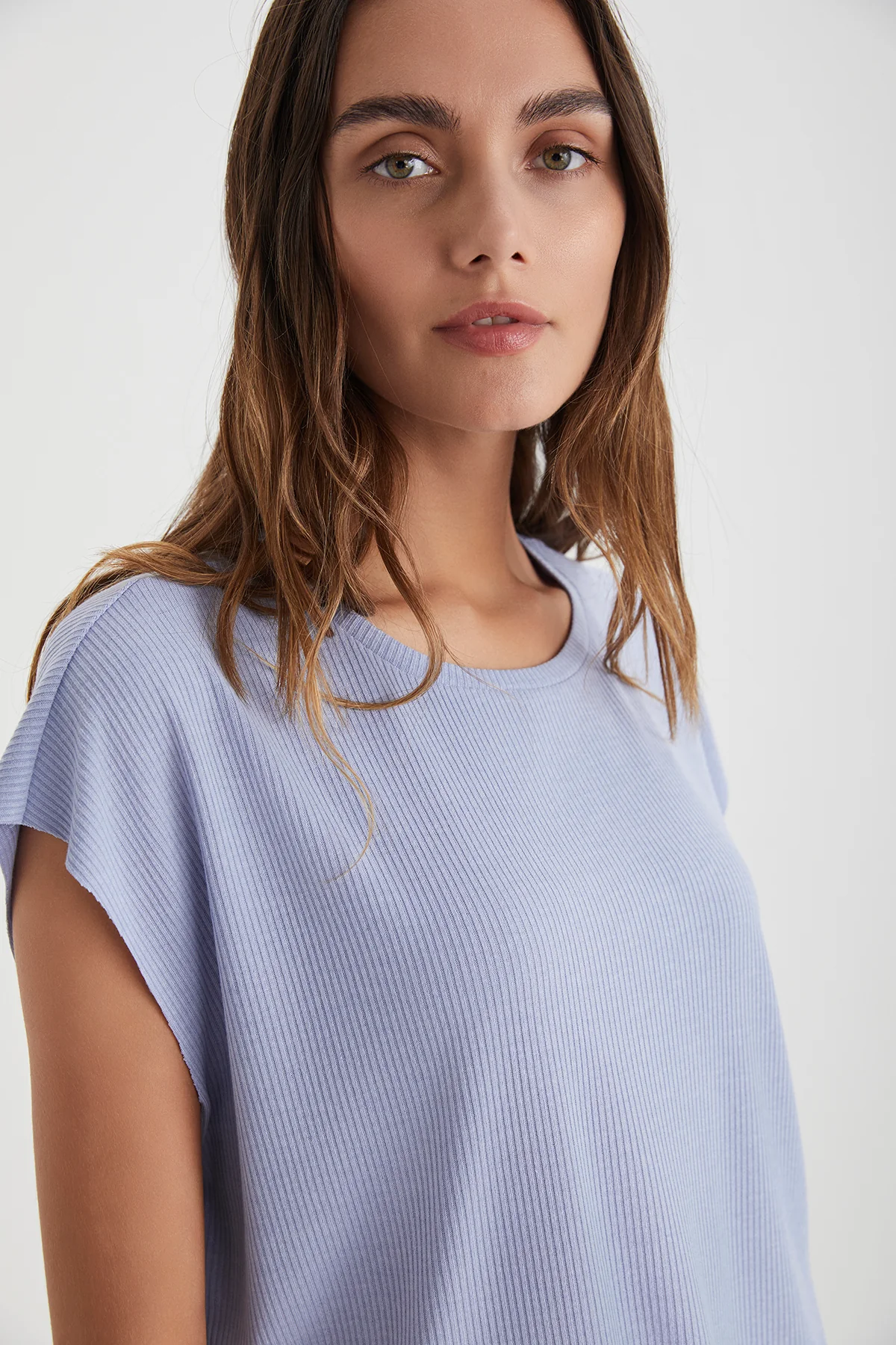 Penye Mood Kadın Ribana Şort Takım