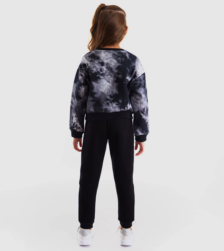 Deno Kids Retro Batik Kız Eşofman Takım