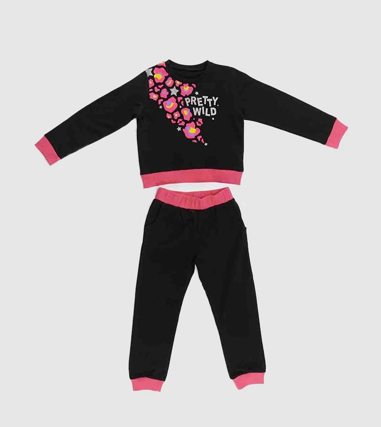 Deno Kids Pretty Wild Kız Çocuk Eşofman Takımı 