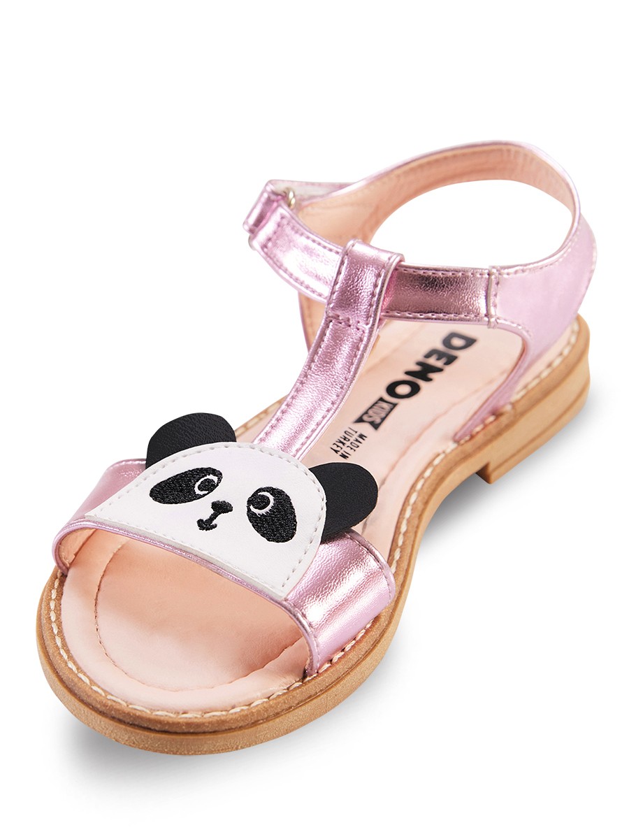 Panda Kız Çocuk Sandalet Denokids