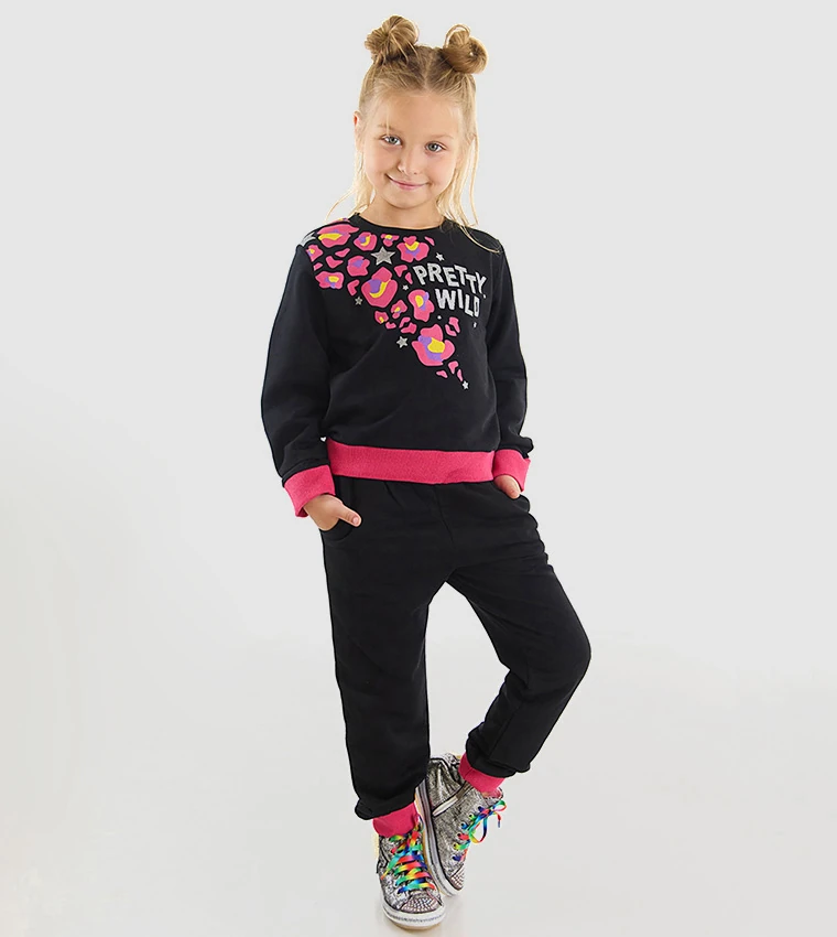 Deno Kids Pretty Wild Kız Çocuk Eşofman Takımı 