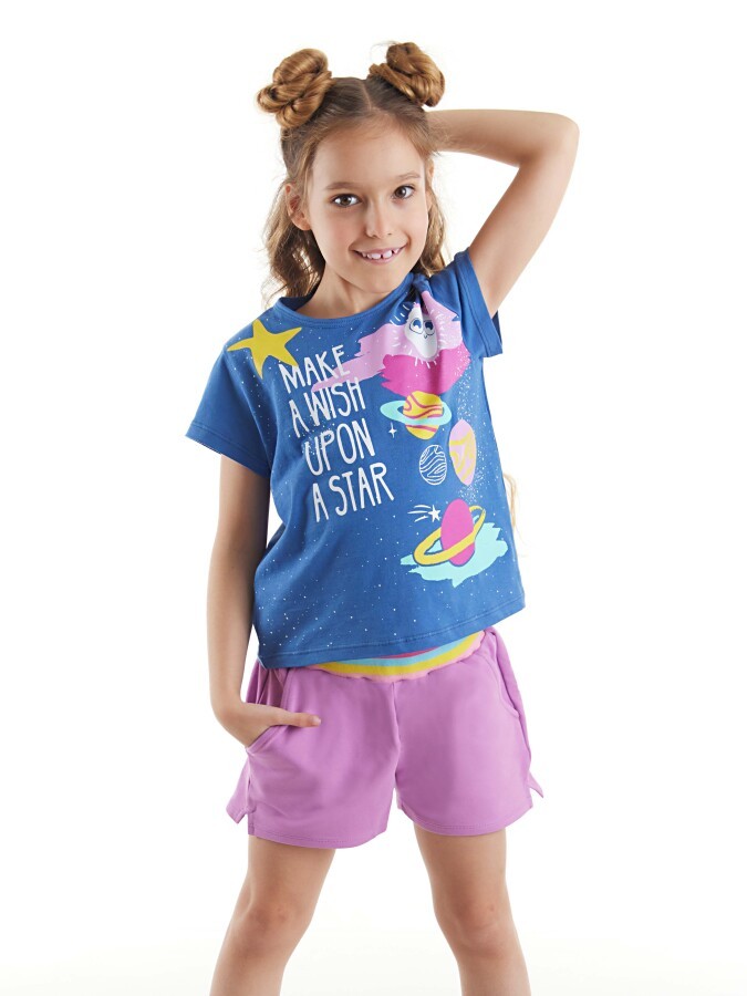 Dilek Dile Kız Çocuk T-shirt Şort Takım MSHB&G