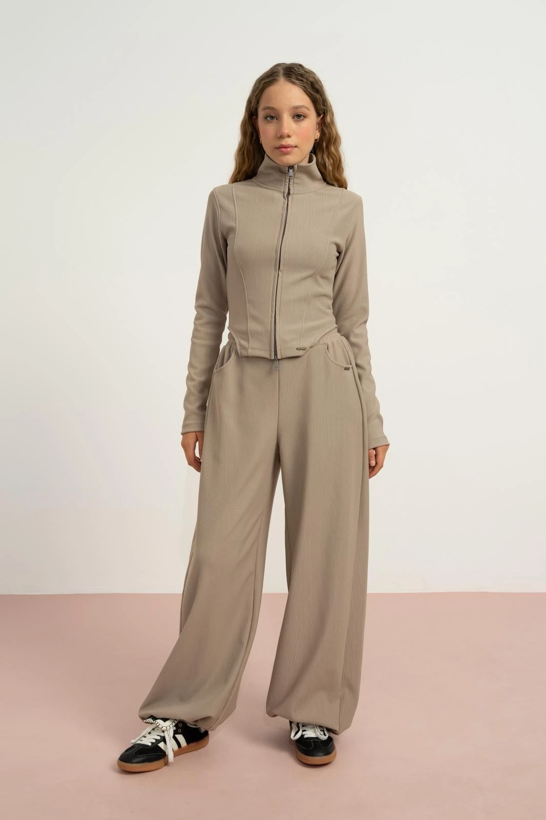 Loco Loco Taba Fermuarlı Kız Takım