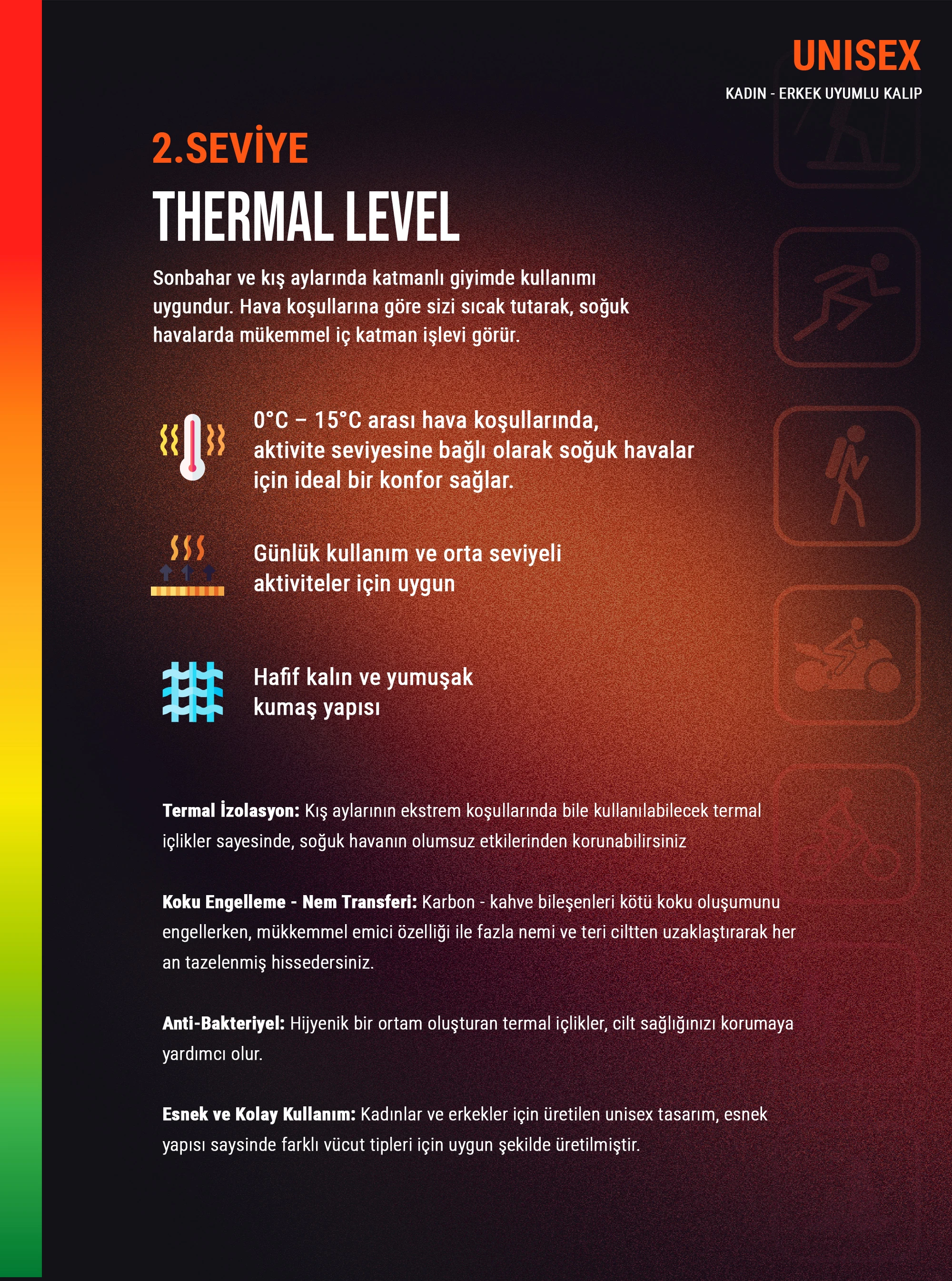 Blackspade Unisex Termal Tişört 2. Seviye 9259 - Beyaz