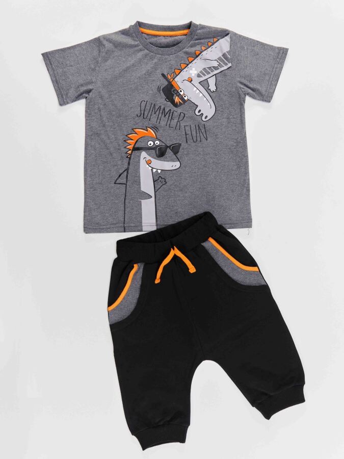 Beach Gym Erkek Çocuk T-shirt Şort Takım Denokids