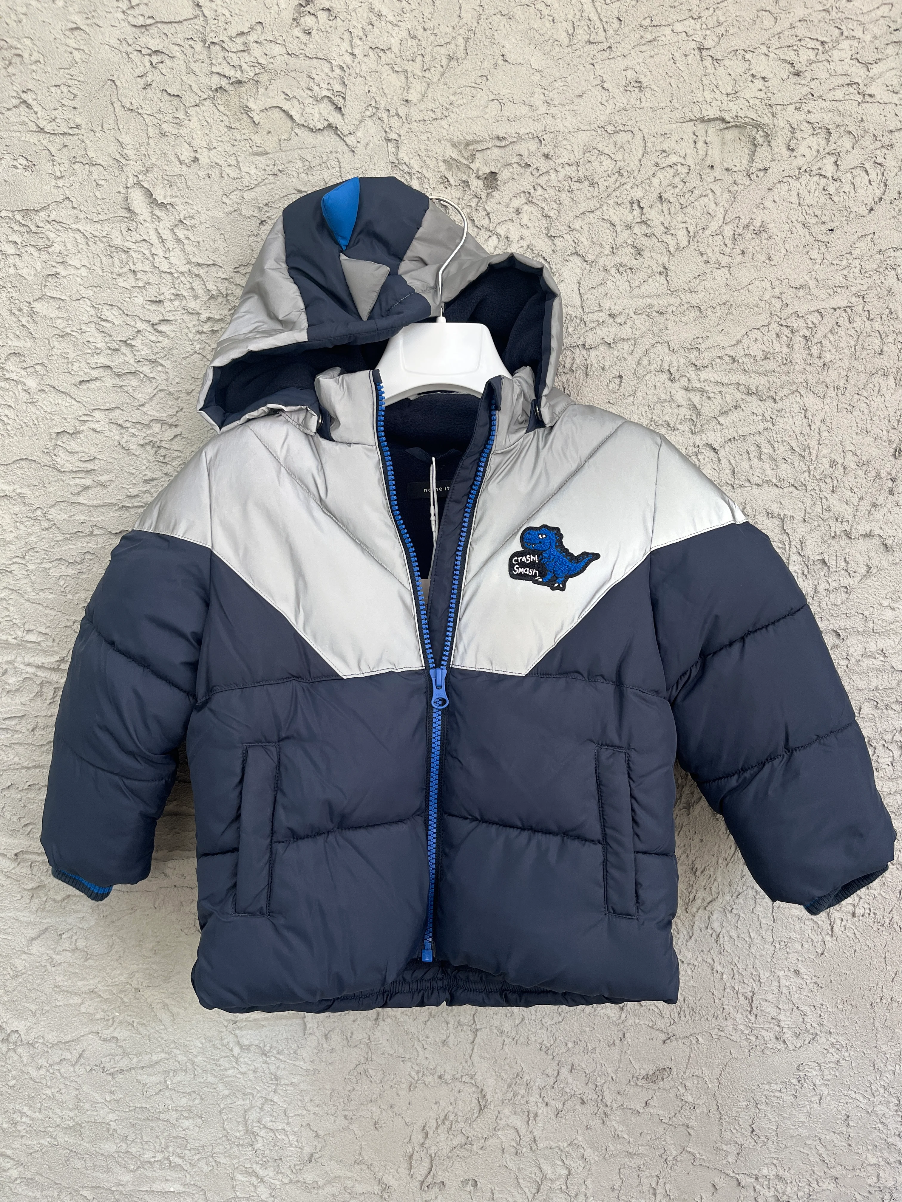 Name it Reflektör Detayli Dinazor Detayli Erkek Çocuk Mont