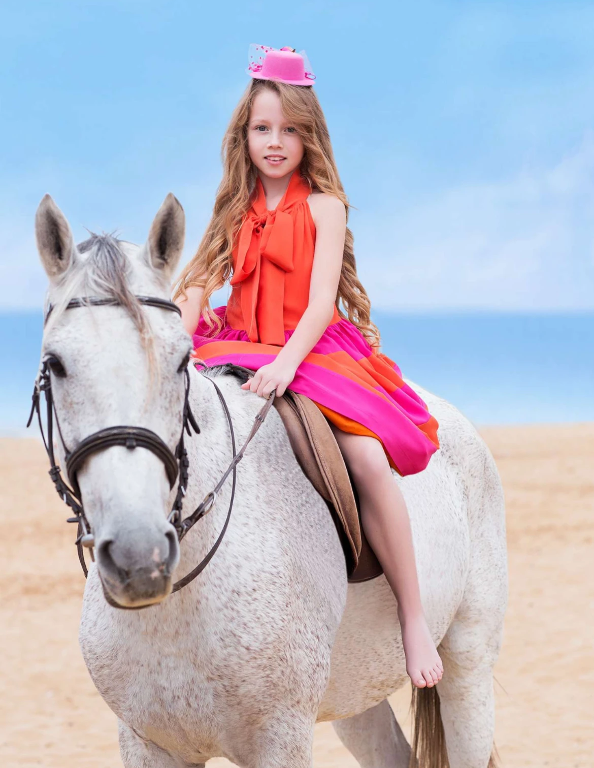 Mama Luma Kız Çocuk Tasarım Elbise 