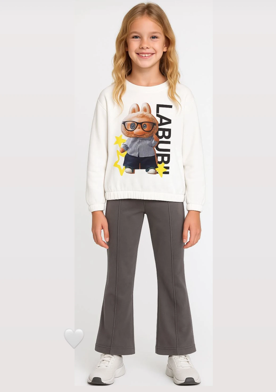 Escabel Süet Tayt Labubu Sweat Takım