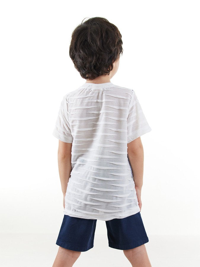 Erkek Çocuk Yelekli T-shirt Şort Takım Midimod