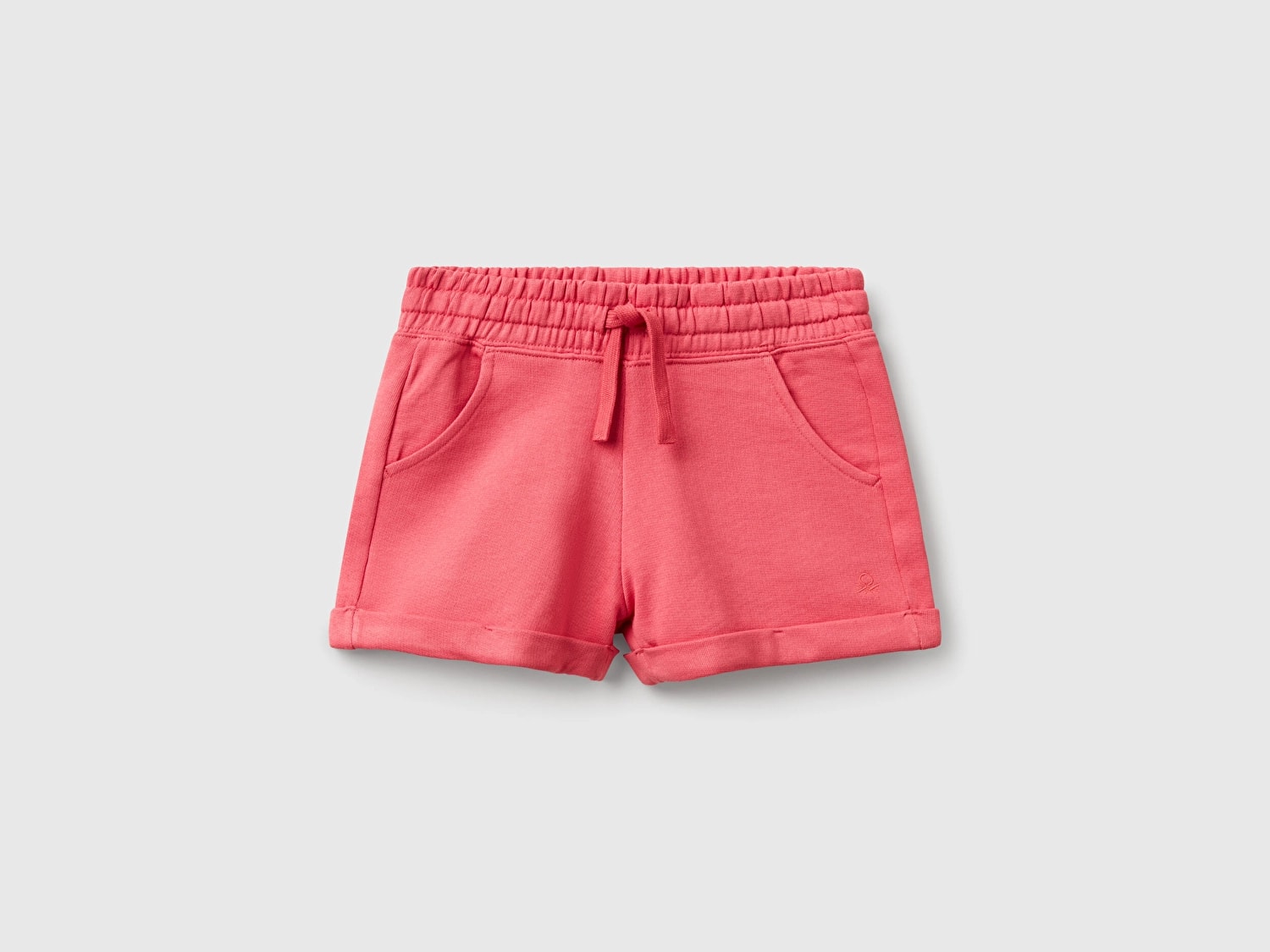 United Colors Of Benetton Kız Çocuk Fuşya Logolu Şort