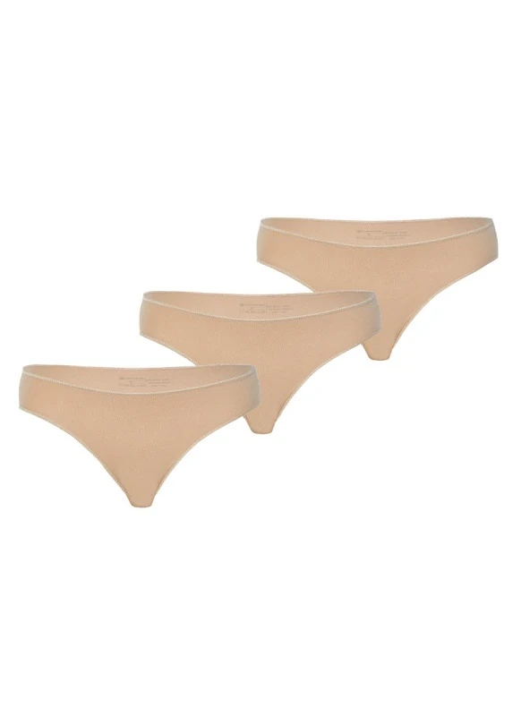 Blackspade Kadın Slip Külot 3'lü Paket Essential 1574 - Ten