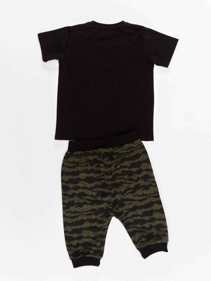 Woof Erkek Çocuk T-shirt Kapri Şort Takım Denokids