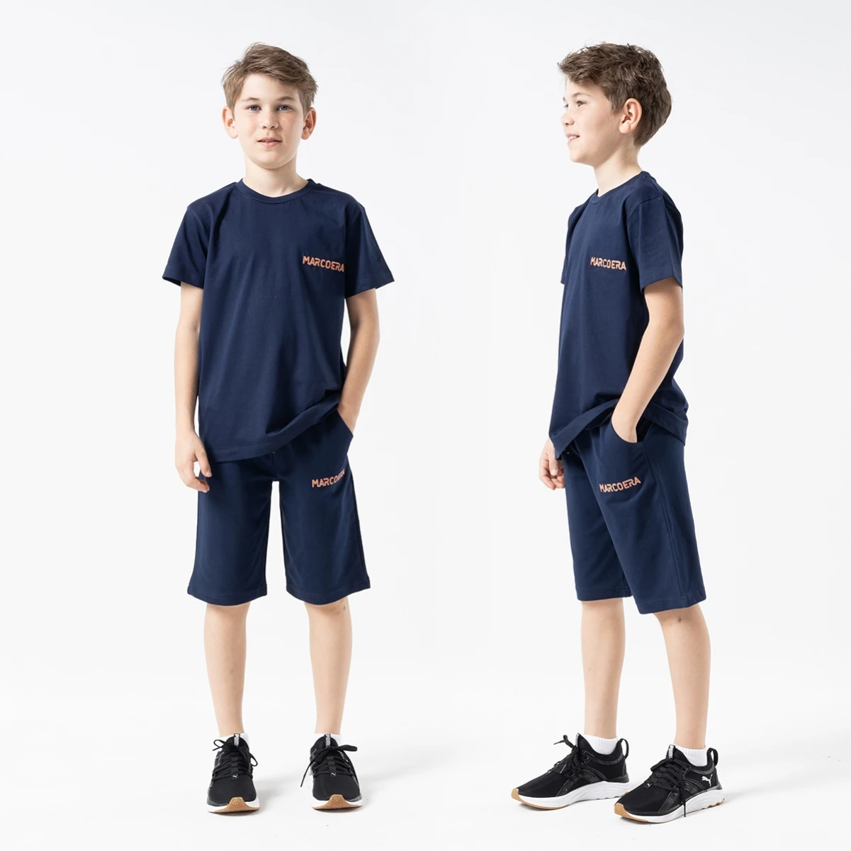 Marcoera Nakışlı Erkek Çocuk Şortlu Takım